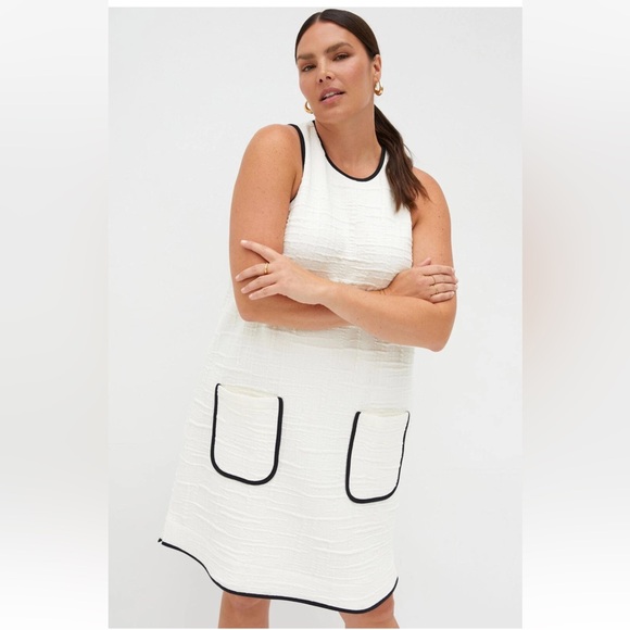 Anthropologie Dresses & Skirts - Anthropologie Cream Mini Dress with Black Accents